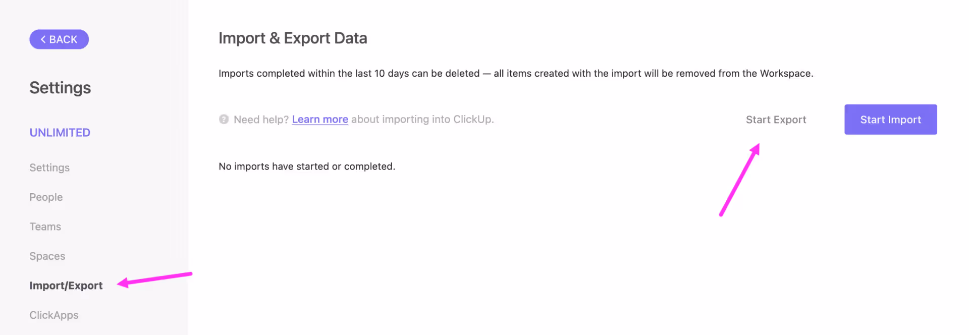 Export Data as CSV